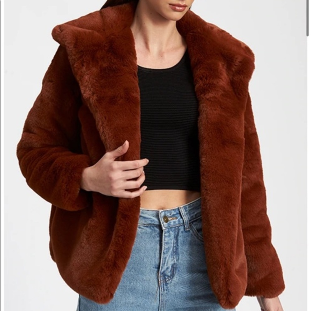 NWOT Lioness | Bardot Faux Fur Jacket